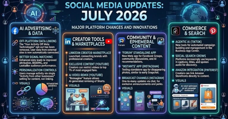 Social Media Updates: What Changed in July 2026