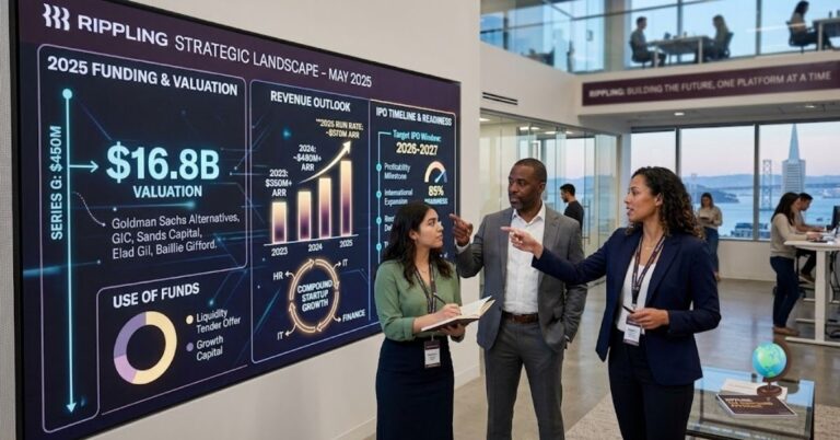 Rippling Valuation 2025: $16.8B Funding, Revenue & IPO Outlook